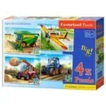 Puzzle 4w1 agricult. machines Zabawki/Puzzle